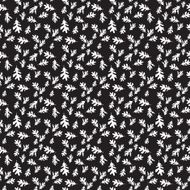 Random Doodled Oak Leaves Pattern