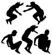 Multiple images of a man jumping N4