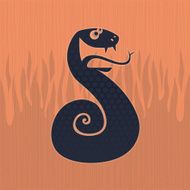 angry snake symbol