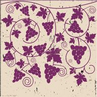 Vine Silhouette On Grunge Background