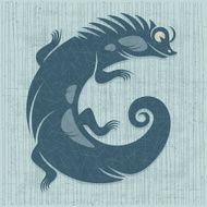 Lizard silhouette N9