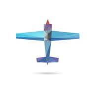 Airplane abstract isolated on a white backgrounds vector illustration N10