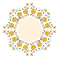 Color decorative flower background with place for text N2