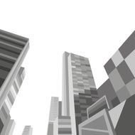 City hand drawn vector illustration N3
