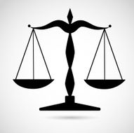 Balance icon isolated on white background