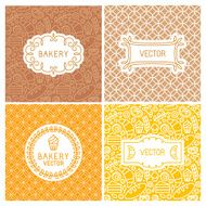 Vector set of seamless backgrounds with frames and labels N2