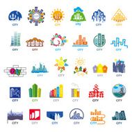 biggest collection of vector icons cities