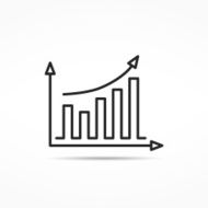 Bar Graph Line Icon N2