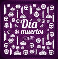 Day Of The Dead Texture Print - Illustration N10