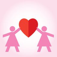 Female Paper Dolls Valentine N2