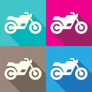 Motorbike symbol set