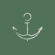Anchor icon drawn in chalk N2