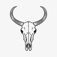 Bull skull vector illustration
