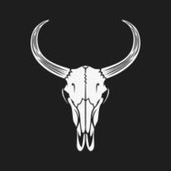 Bull skull vector illustration N2