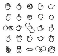Hand Signs Icons
