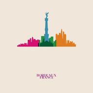 Vector silhouettes of the city N21