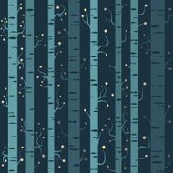 seamless night tree background pattern vector N2