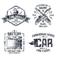 Car repair and racing emblems N4