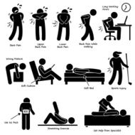 Back Pain Backache Pictogram