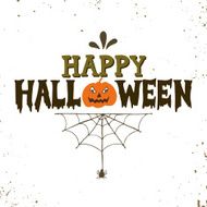 Hand drawn Happy Halloween lettering N5