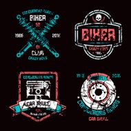 Car repair and biker club emblems N4