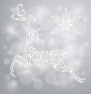 Deer and snowflake N3