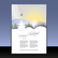 Christmas Card Flyer or Cover Design Template N9