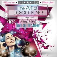Club Disco Flyer Set with DJs and Colorful backgrounds N8