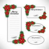 Christmas Flower Banner Set N4
