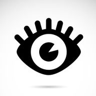 Eye icon isolated on white background N2