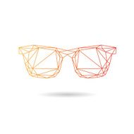 Sunglasses abstract isolated on a white backgrounds N4