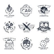 Car service badges and logo N2
