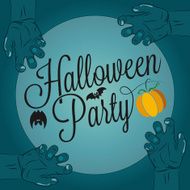 Halloween Party lettering N2