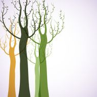 Decorative trees background N3