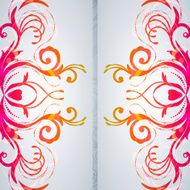 Abstract background with floral item N2