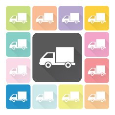 Car Icon color set vector illustration N2