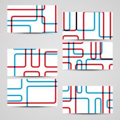 Vector business-card set for your design N130