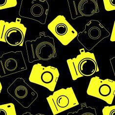 Seamless background with blue cameras N2