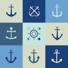 Anchor icon flat