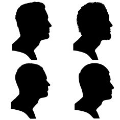 Vector silhouettes people N38