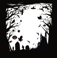 Vector Halloween horror background N2