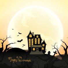 Vector Scary Halloween Design N17