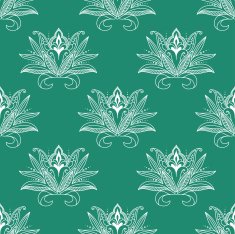 Dainty persian floral seamless pattern