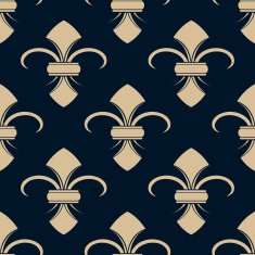 Classical French fleur-de-lis pattern