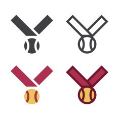Baseball Medal Icon