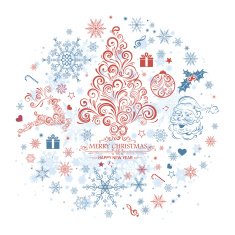 Christmas theme design elements