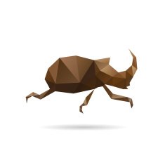 Beetle abstract isolated on a white backgrounds vector illustration N4