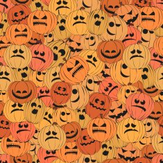Seamless pattern with pumpkins N5