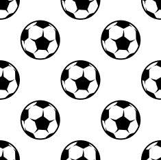 Soccer or football seamless pattern