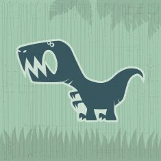 angry dinosaur symbol